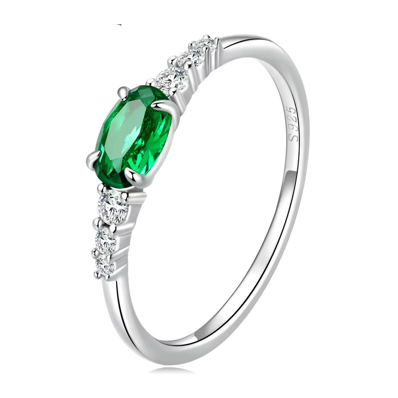 oval-gemstone-ring-for-women-green-pink-zirconium